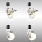 Service Caster 3 Inch 316SS Nylon Swivel 1-7/8 Inch Expanding Stem Caster Lock Brake SCC, 2PK SCC-SS316TTLEX20S314-NYS-2-S-2-178 - alternate 5